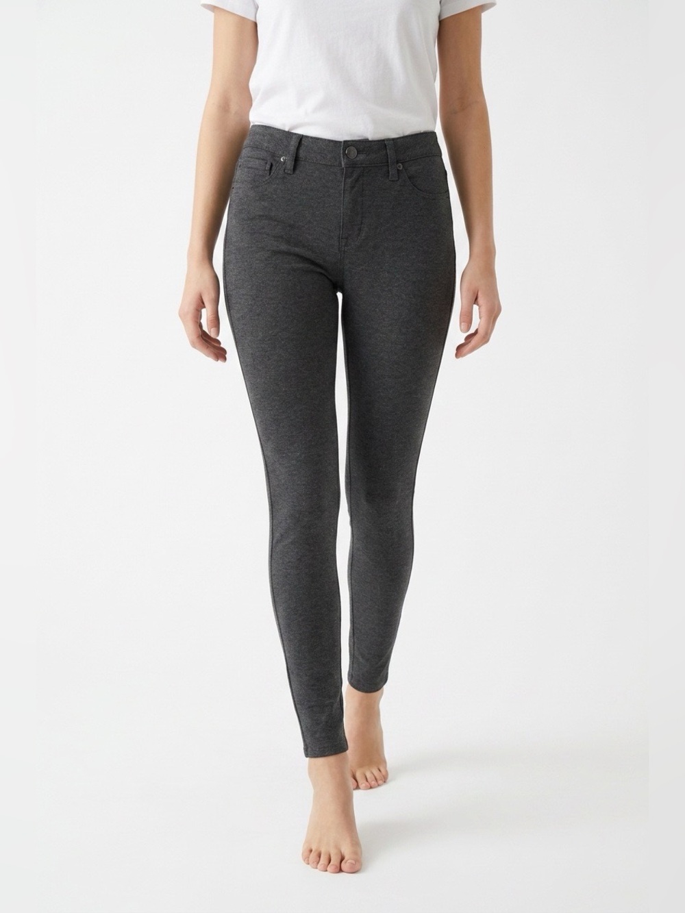 Nine West Charcoal Gray Stretch Jeans